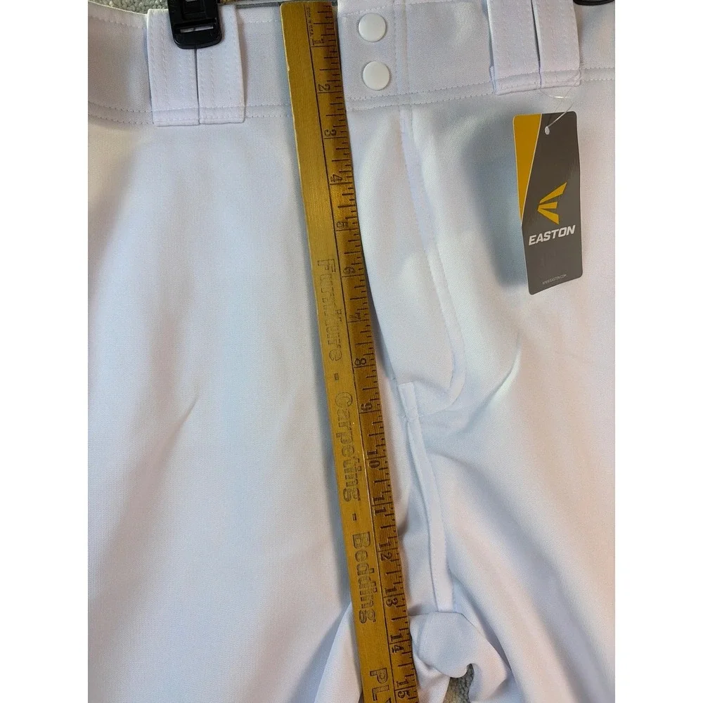 Easton‎ Pro+ Knicker Baseball Pants Adult XXL White Royal Blue Piped A167105 NEW
